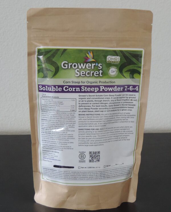 Soluble Corn Steep Powder  7-6-4   50lb